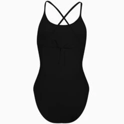 Puma Womens V-Neck Crossback Durable Swimsuit -Sporty Tops Sales pum062 200 04