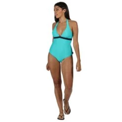Regatta Womens Flavia Halter Neck Swimsuit Swimming Costume -Sporty Tops Sales reg273 770 03