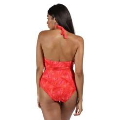 Regatta Womens Flavia Halter Neck Swimsuit Swimming Costume -Sporty Tops Sales reg273 ht1 02