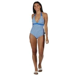 Regatta Womens Flavia Halter Neck Swimsuit Swimming Costume -Sporty Tops Sales reg273 v0s 04