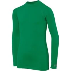Rhino Boys Long Sleeve Quick Drying Turtleneck Baselayer Top -Sporty Tops Sales rh01b gree 01