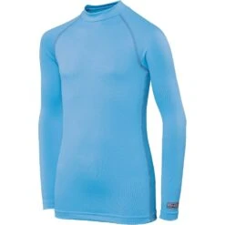 Rhino Boys Long Sleeve Quick Drying Turtleneck Baselayer Top -Sporty Tops Sales rh01b lblu 01