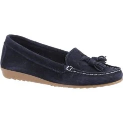 Riva Womens Aldons Tassels Suede Moccasin Shoes -Sporty Tops Sales riv032 navy 01