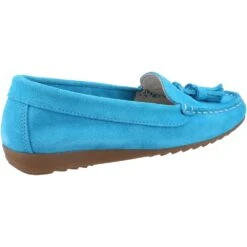 Riva Womens Aldons Tassels Suede Moccasin Shoes -Sporty Tops Sales riv032 turquo 02