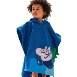 Regatta Boys Peppa Pig Hooded Towel Fleece Top
