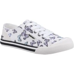 Rocket Dog Womens Jazzin Quincy Lace Up Canvas Trainers