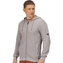Regatta Mens Lyman Coolweave Cotton Casual Hoodie -Sporty Tops Sales rma492 f16 01