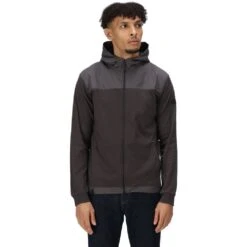 Regatta Mens Luis Water Repellent Cotton Hoodie -Sporty Tops Sales rma511 864 01