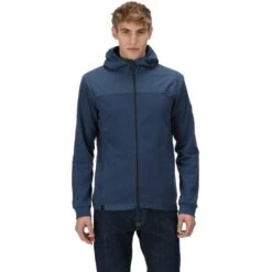 Regatta Mens Luis Water Repellent Cotton Hoodie -Sporty Tops Sales rma511 8pq 01