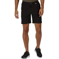 Regatta Mens Highton Mid Length Casual Summer Walking Shorts -Sporty Tops Sales rmj226 800 01 1