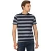 Regatta Mens Ryeden Coolweave Striped T Shirt -Sporty Tops Sales rmt265 5xi 01