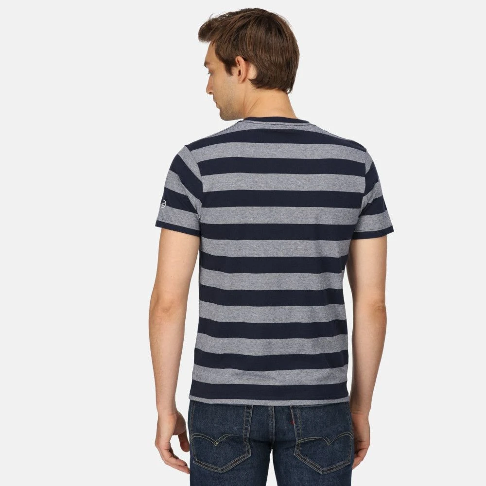 Regatta Mens Ryeden Coolweave Striped T Shirt 4 Regatta Mens Ryeden Coolweave Striped T Shirt - Image 2