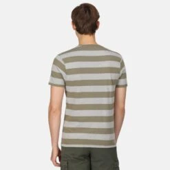 Regatta Mens Ryeden Coolweave Striped T Shirt 24 Regatta Mens Ryeden Coolweave Striped T Shirt -Sporty Tops Sales rmt265 jr7 02