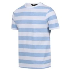 Regatta Mens Ryeden Coolweave Striped T Shirt 30 Regatta Mens Ryeden Coolweave Striped T Shirt -Sporty Tops Sales rmt265 jre 03