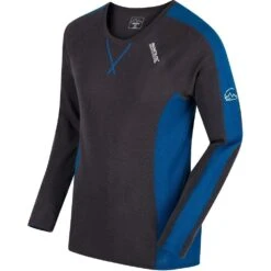 Regatta Mens Beru Supersoft Merino Wool Long Sleeve Baselayer T Shirt -Sporty Tops Sales rmu027 23e 04