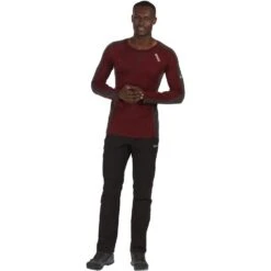 Regatta Mens Beru Supersoft Merino Wool Long Sleeve Baselayer T Shirt -Sporty Tops Sales rmu027 3tx 03