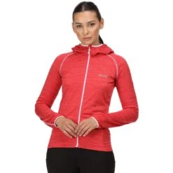 Regatta Womens Yonder Full Zip Grid Fleece Hoody 22 Regatta Womens Yonder Full Zip Grid Fleece Hoody -Sporty Tops Sales rwa525 tie 01