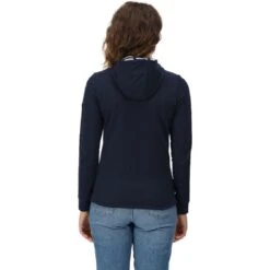 Regatta Womens Bayarma Cotton Stripe Jersey Hoody -Sporty Tops Sales rwa532 540 02 1