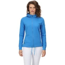 Regatta Womens Bayarma Cotton Stripe Jersey Hoody -Sporty Tops Sales rwa532 rad 01 1