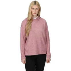 Regatta Womens Kassidy Wrap Over Hooded Hoodie -Sporty Tops Sales rwa537 j8y 01