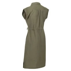 Regatta Womens Rura Sleevless Button Up Shirt Dress -Sporty Tops Sales rwd059 kzl 06 1