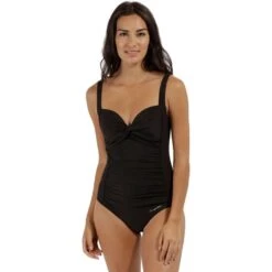 Regatta Womens/Ladies Sakari Tummy Control Flattering Swimming Costume -Sporty Tops Sales rwm012 800 01