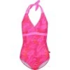 Regatta Womens Flavia Quick Dry Halter Neck Swimming Costume -Sporty Tops Sales rwm019 g7w 01