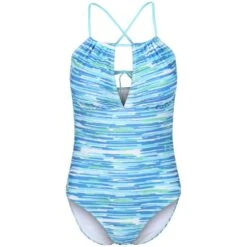 Regatta Womens Halliday Printed Halter Neck Swimming Costume 16 Regatta Womens Halliday Printed Halter Neck Swimming Costume -Sporty Tops Sales rwm026 xx2 03 1