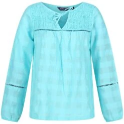 Regatta Womens Calluna Coolweave V Neck Loose Fit Blouse -Sporty Tops Sales rws136 80a 01