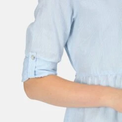 Regatta Womens Nemora Roll Sleeve Blouse Shirt Dress -Sporty Tops Sales rws149 cxk 04