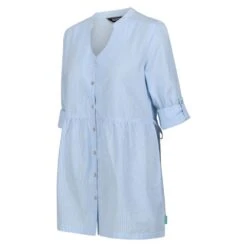Regatta Womens Nemora Roll Sleeve Blouse Shirt Dress -Sporty Tops Sales rws149 cxk 05