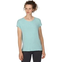 Regatta Womens Bannerdale Breathable Quick Drying T Shirt -Sporty Tops Sales rwt275 ghg 01