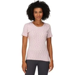 Regatta Womens Laxley Breathable Moisture Wicking T Shirt -Sporty Tops Sales rwt276 9b8 01