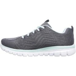 Skechers Womens Graceful Get Connected Sports Trainers -Sporty Tops Sales ske1168 ccgr 03