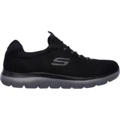 Skechers Mens Summits Lightweight Slip On Sports Trainers 8 Skechers Mens Summits Lightweight Slip On Sports Trainers -Sporty Tops Sales ske1257 bkcc 02