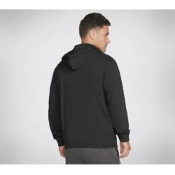 Skechers Mens Heritage Comfort Classic Pullover Hoodie -Sporty Tops Sales ske1801 blk 02