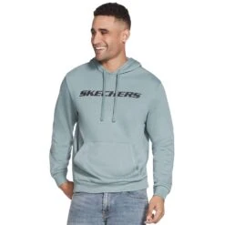 Skechers Mens Heritage Comfort Classic Pullover Hoodie -Sporty Tops Sales ske1801 tlbl 01