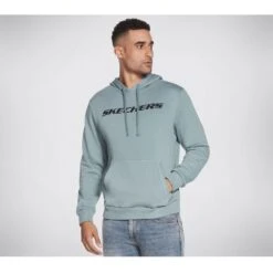 Skechers Mens Heritage Comfort Classic Pullover Hoodie -Sporty Tops Sales ske1801 tlbl 03