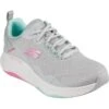 Skechers Womens D Lux Fitness Roam Free Lace Up Trainers 1 Skechers Womens D Lux Fitness Roam Free Lace Up Trainers -Sporty Tops Sales ske1816 lgmt 01