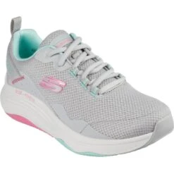 Skechers Womens D Lux Fitness Roam Free Lace Up Trainers