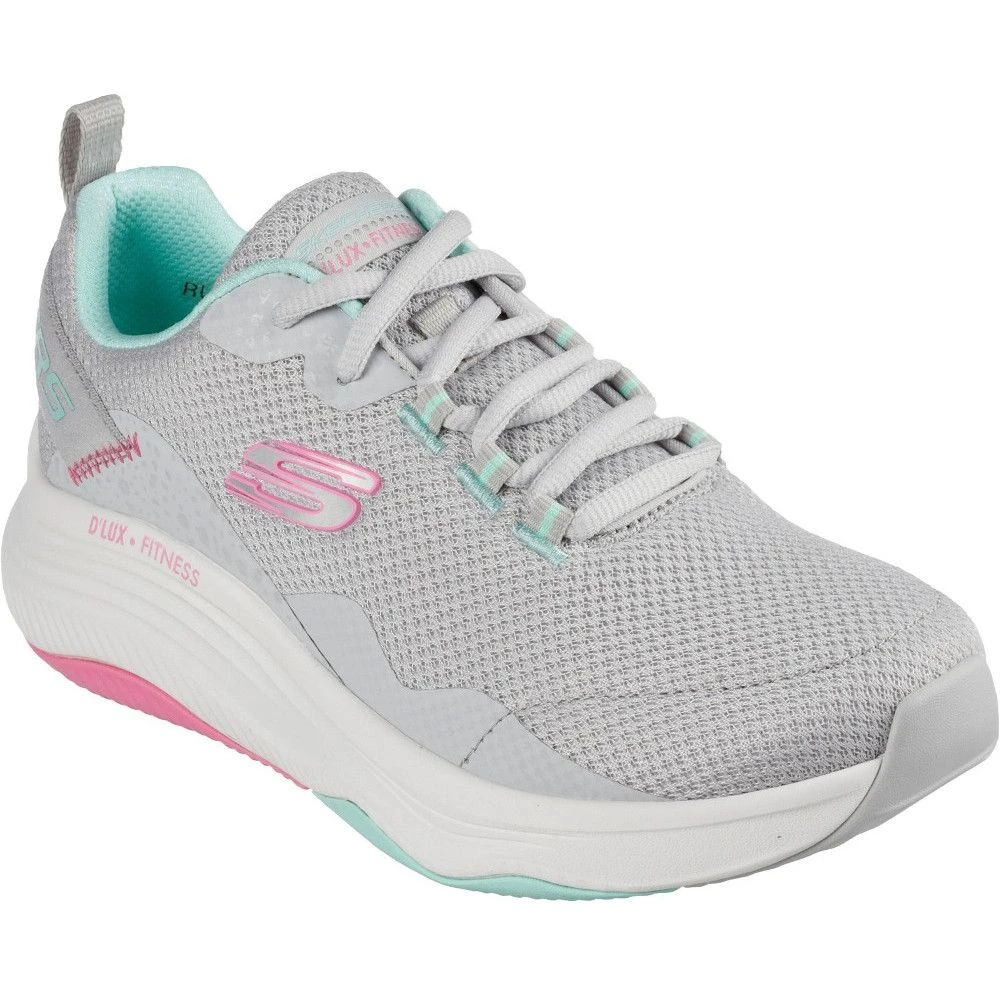 Skechers Womens D Lux Fitness Roam Free Lace Up Trainers 3 Skechers Womens D Lux Fitness Roam Free Lace Up Trainers