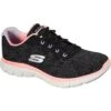 Skechers Womens Flex Appeal 4.0 Fresh Move Lace Up Trainers 2 Skechers Womens Flex Appeal 4.0 Fresh Move Lace Up Trainers -Sporty Tops Sales ske1819 bkcl 01