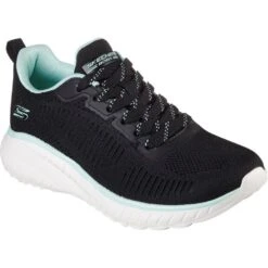 Skechers Womens Bobs Squad Chaos Parallel Lines Trainers
