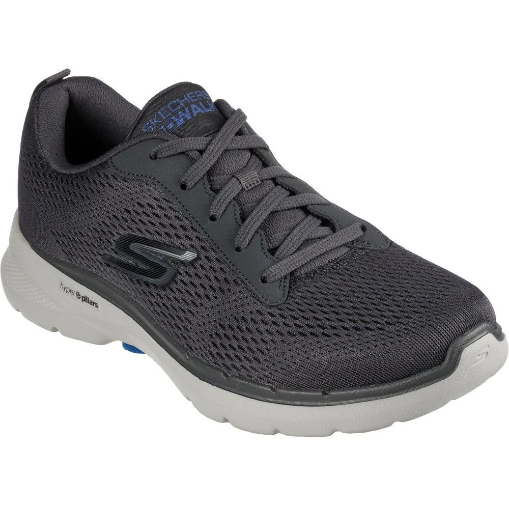 Skechers Mens Go Walk 6 Avalo Lightweight Lace Up Trainers 3 Skechers Mens Go Walk 6 Avalo Lightweight Lace Up Trainers