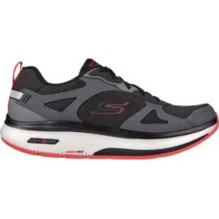 Skechers Mens Go Walk Workout Walker Lace Up Trainers -Sporty Tops Sales ske1856 bkgy 02