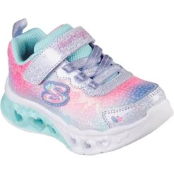 Skechers Girls Flutter Heart Lights Simply Love Trainers