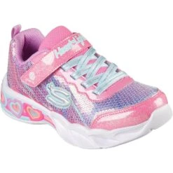 Skechers Girls Sweetheart Lights Lets Shine Trainers