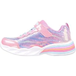 Skechers Girls Sweetheart Lights Lets Shine Trainers -Sporty Tops Sales ske1886 pkmt 03