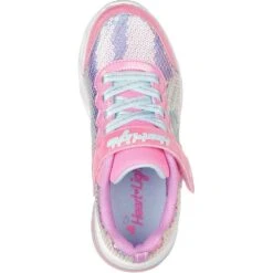 Skechers Girls Sweetheart Lights Lets Shine Trainers -Sporty Tops Sales ske1886 pkmt 05