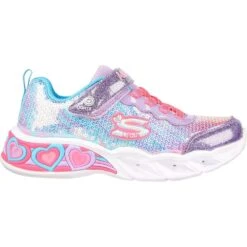 Skechers Girls Sweetheart Lights Lets Shine Trainers -Sporty Tops Sales ske1886 prmt 02